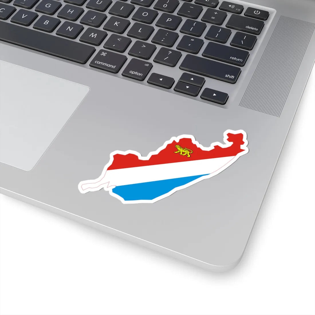 Flag-map of Primorsky Krai (Russia) STICKER Vinyl Kiss-Cut Decal - The Sticker Space