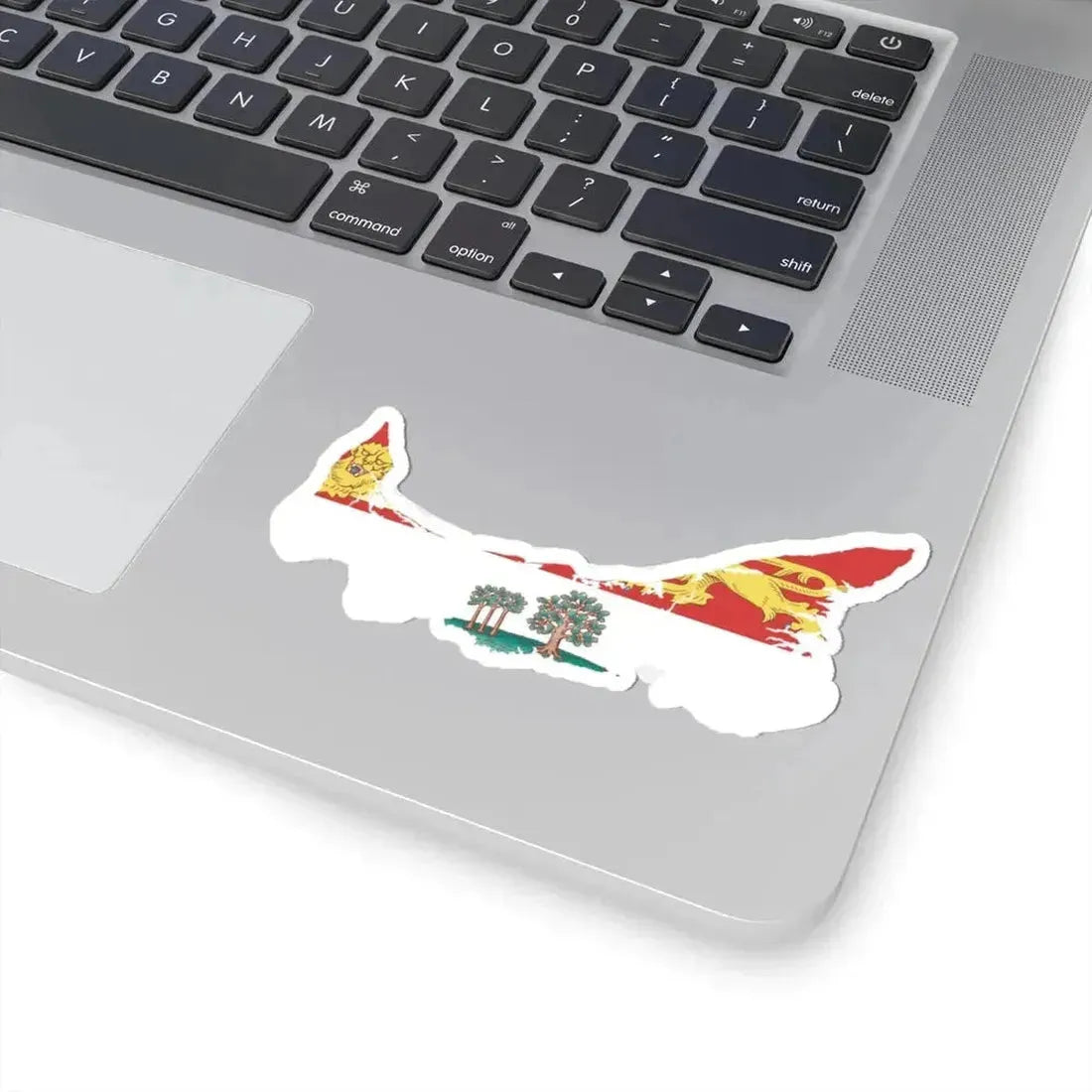 Flag-map of Prince Edward Island (Canada) STICKER Vinyl Kiss-Cut Decal - The Sticker Space