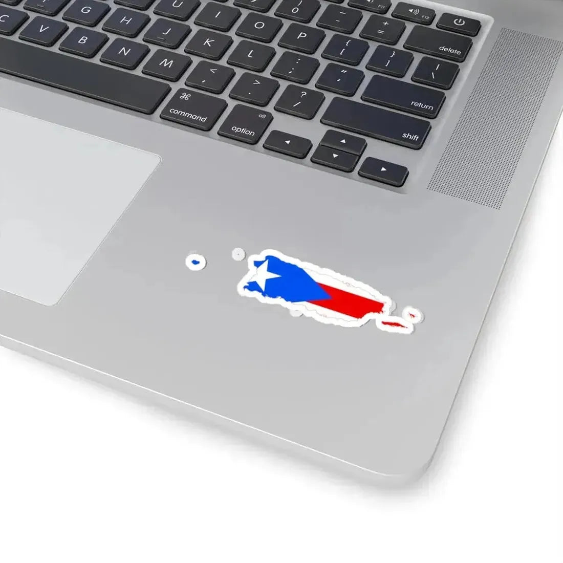 Flag-map of Puerto Rico (United States) STICKER Vinyl Kiss-Cut Decal - The Sticker Space