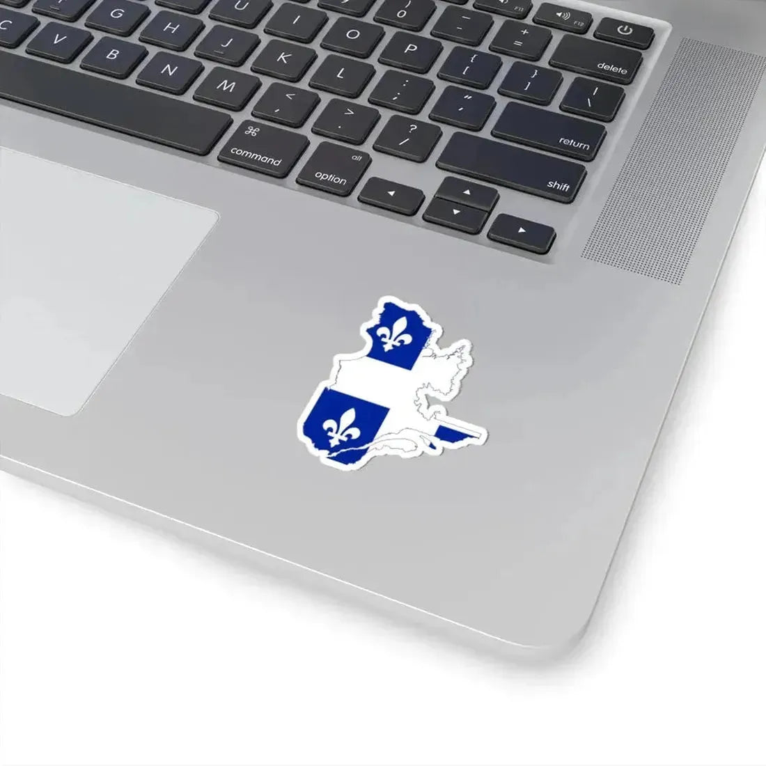 Flag-map of Quebec (Canada) STICKER Vinyl Kiss-Cut Decal - The Sticker Space