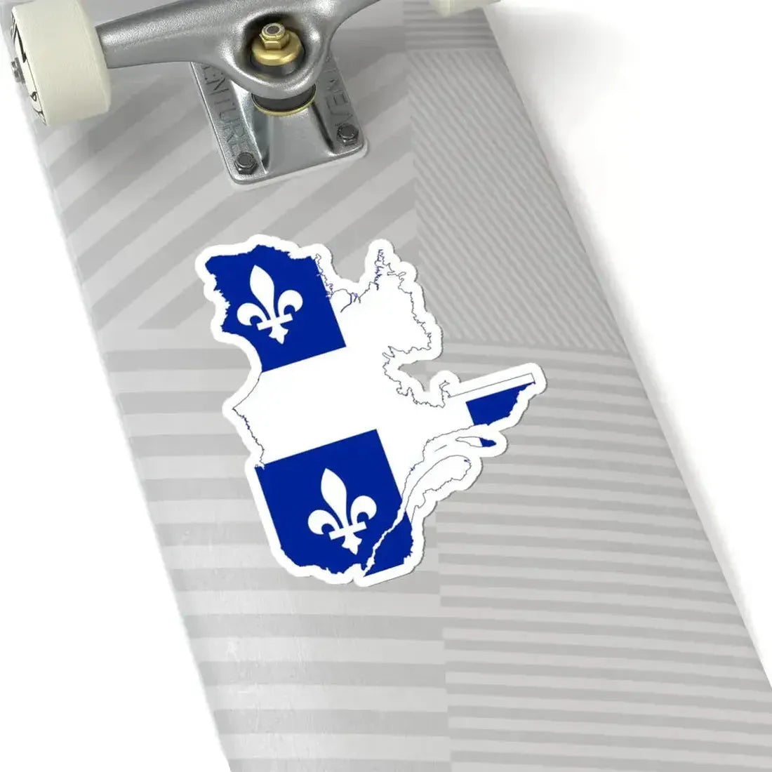 Flag-map of Quebec (Canada) STICKER Vinyl Kiss-Cut Decal - The Sticker Space