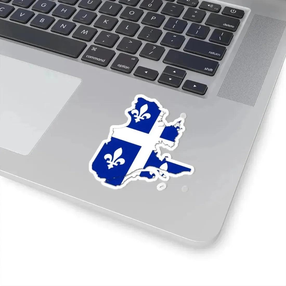 Flag-map of Quebec - original (Canada) STICKER Vinyl Kiss-Cut Decal - The Sticker Space