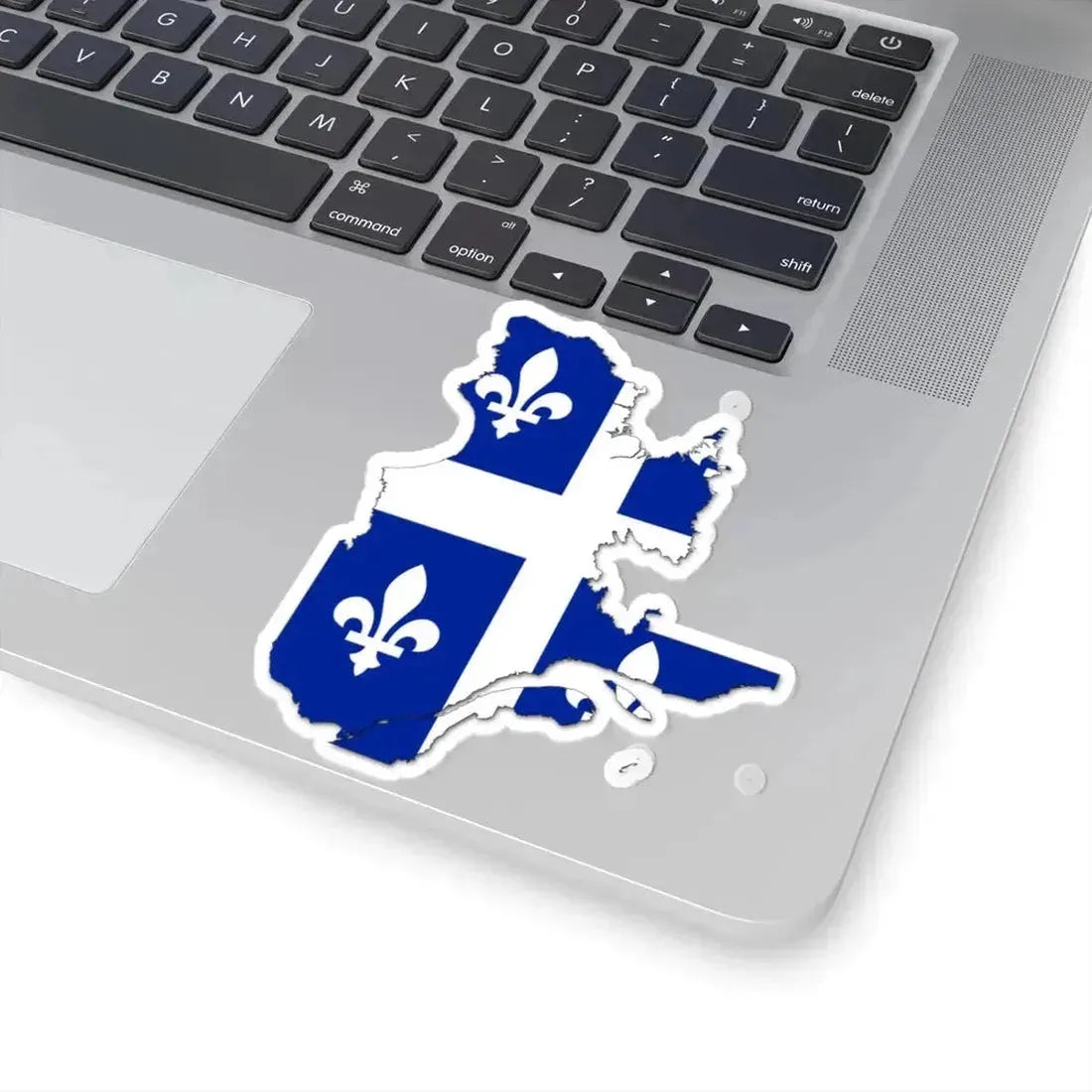 Flag-map of Quebec - original (Canada) STICKER Vinyl Kiss-Cut Decal - The Sticker Space