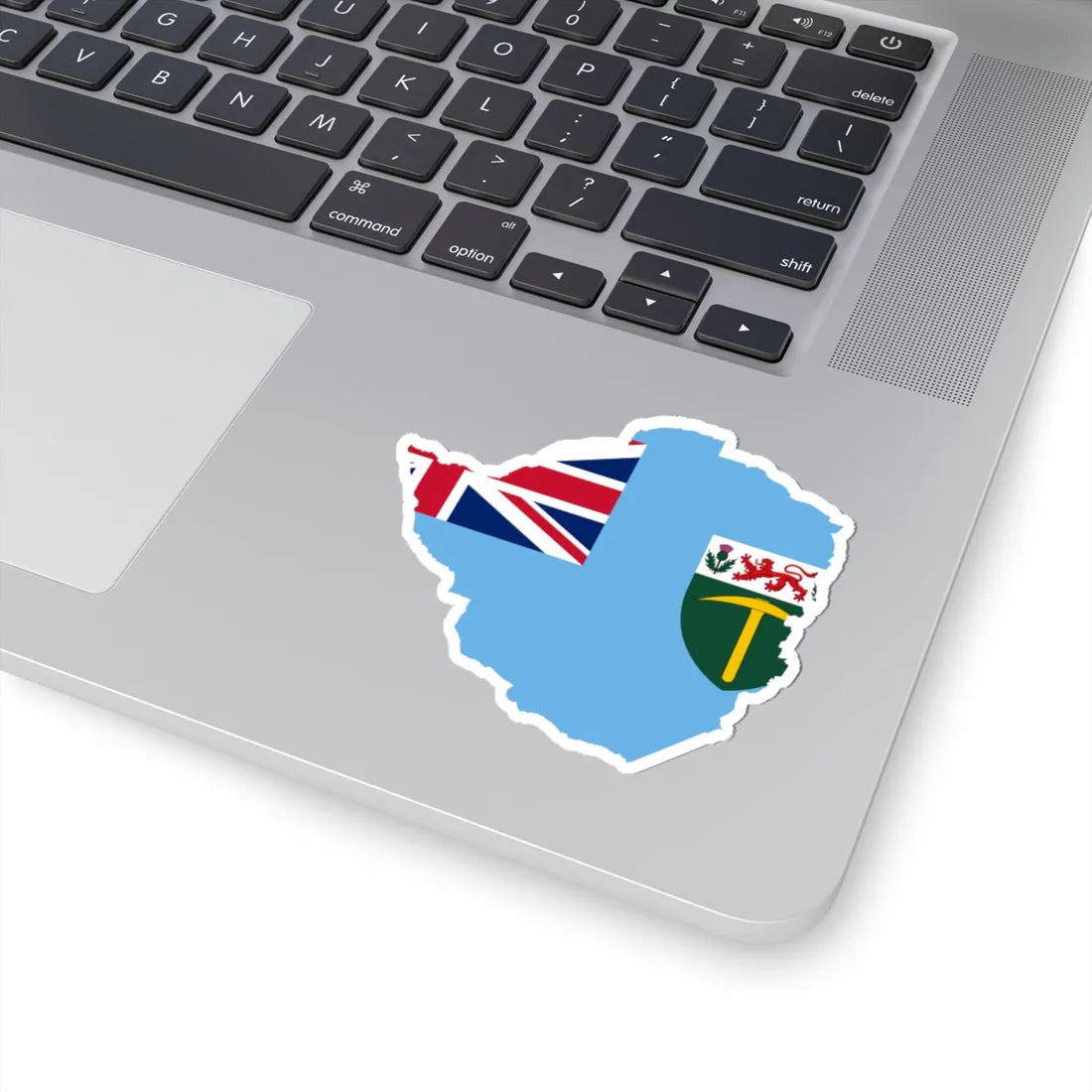 Flag map of Rhodesia 1964-1968 STICKER Vinyl Kiss-Cut Decal - The Sticker Space