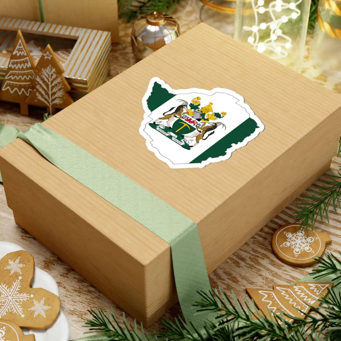 Flag map of Rhodesia 1968-1979 STICKER Vinyl Kiss-Cut Decal - The Sticker Space