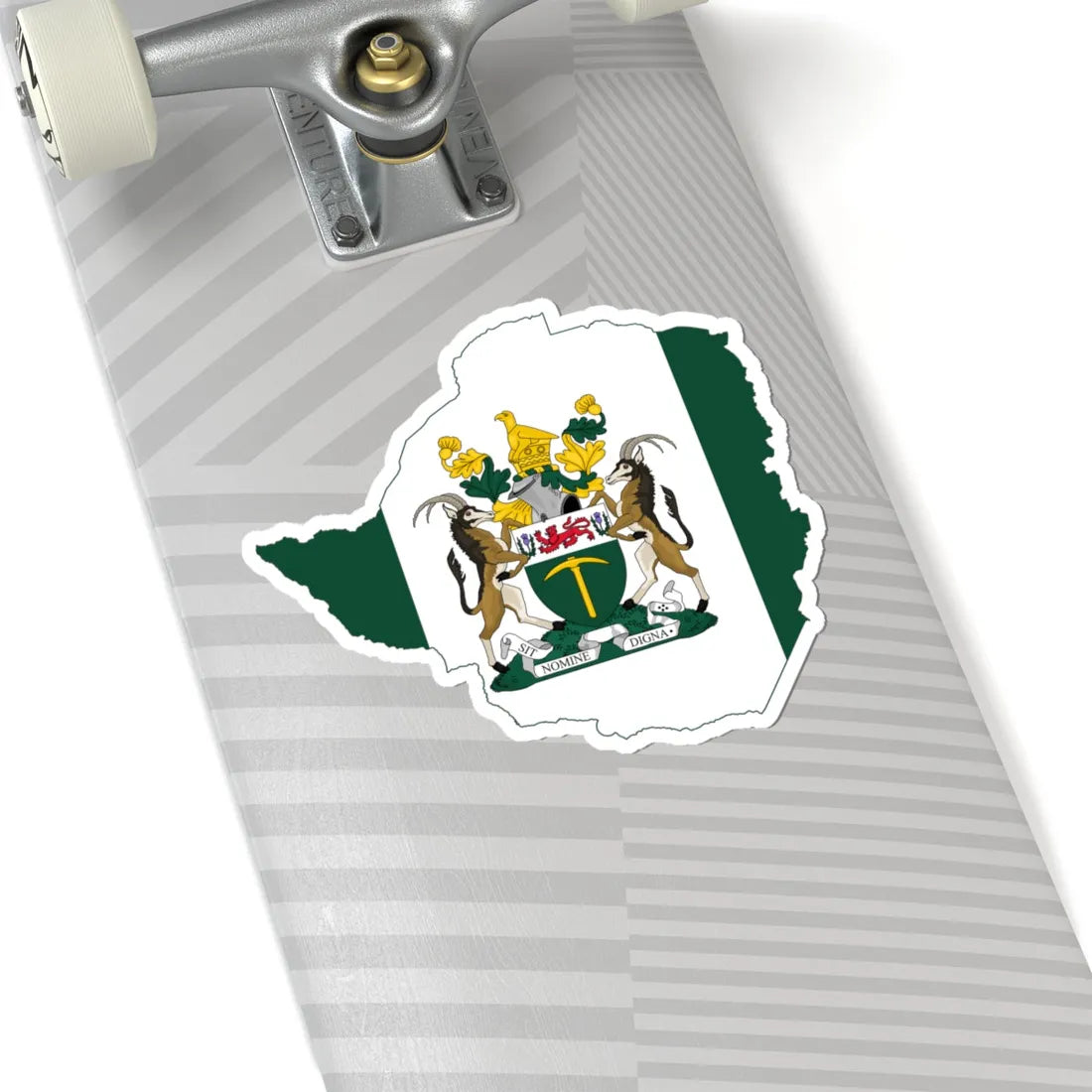 Flag map of Rhodesia 1968-1979 STICKER Vinyl Kiss-Cut Decal - The Sticker Space