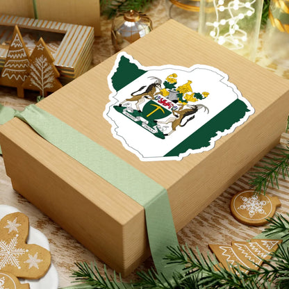 Flag map of Rhodesia 1968-1979 STICKER Vinyl Kiss-Cut Decal - The Sticker Space