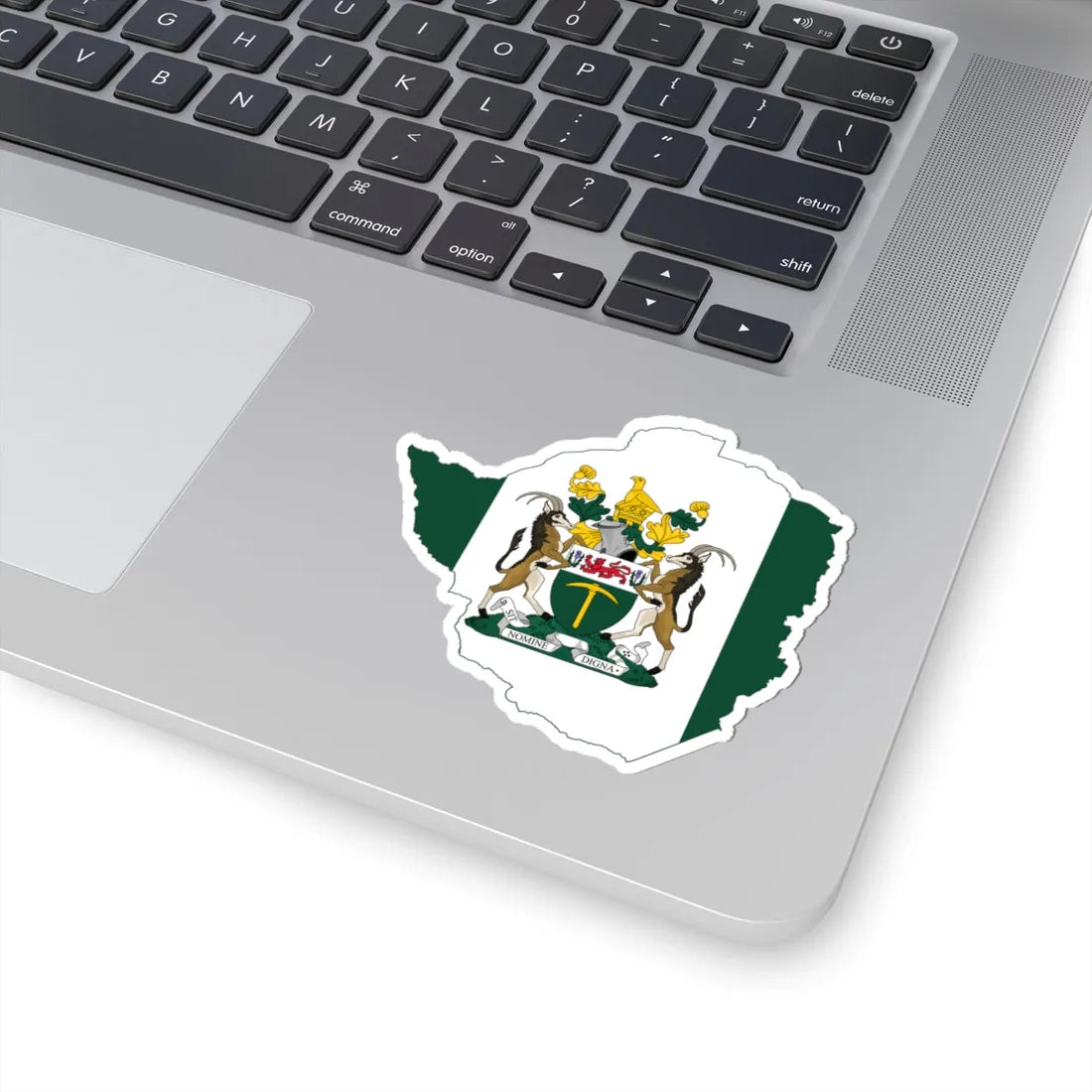 Flag map of Rhodesia 1968-1979 STICKER Vinyl Kiss-Cut Decal - The Sticker Space