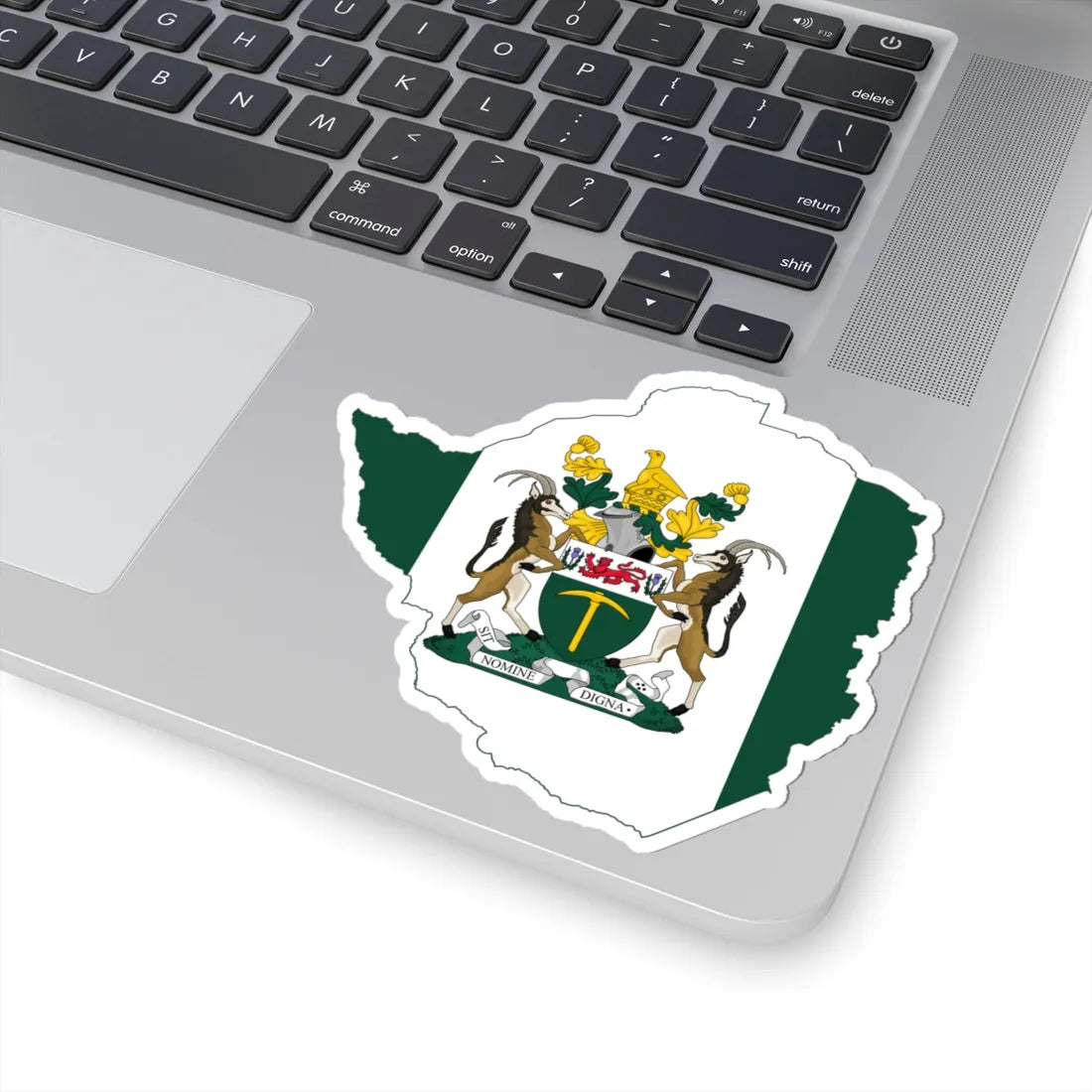 Flag map of Rhodesia 1968-1979 STICKER Vinyl Kiss-Cut Decal - The Sticker Space