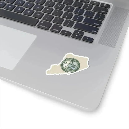 Flag-map of Richmond County New York (United States) STICKER Vinyl Kiss-Cut Decal - The Sticker Space