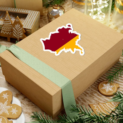 Flag-map of Rome (Italy) STICKER Vinyl Kiss-Cut Decal - The Sticker Space