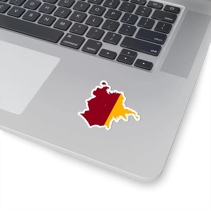 Flag-map of Rome (Italy) STICKER Vinyl Kiss-Cut Decal - The Sticker Space