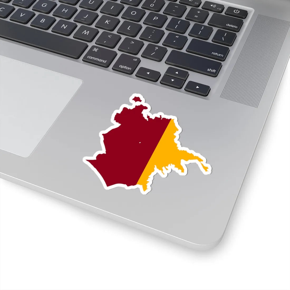 Flag-map of Rome (Italy) STICKER Vinyl Kiss-Cut Decal - The Sticker Space