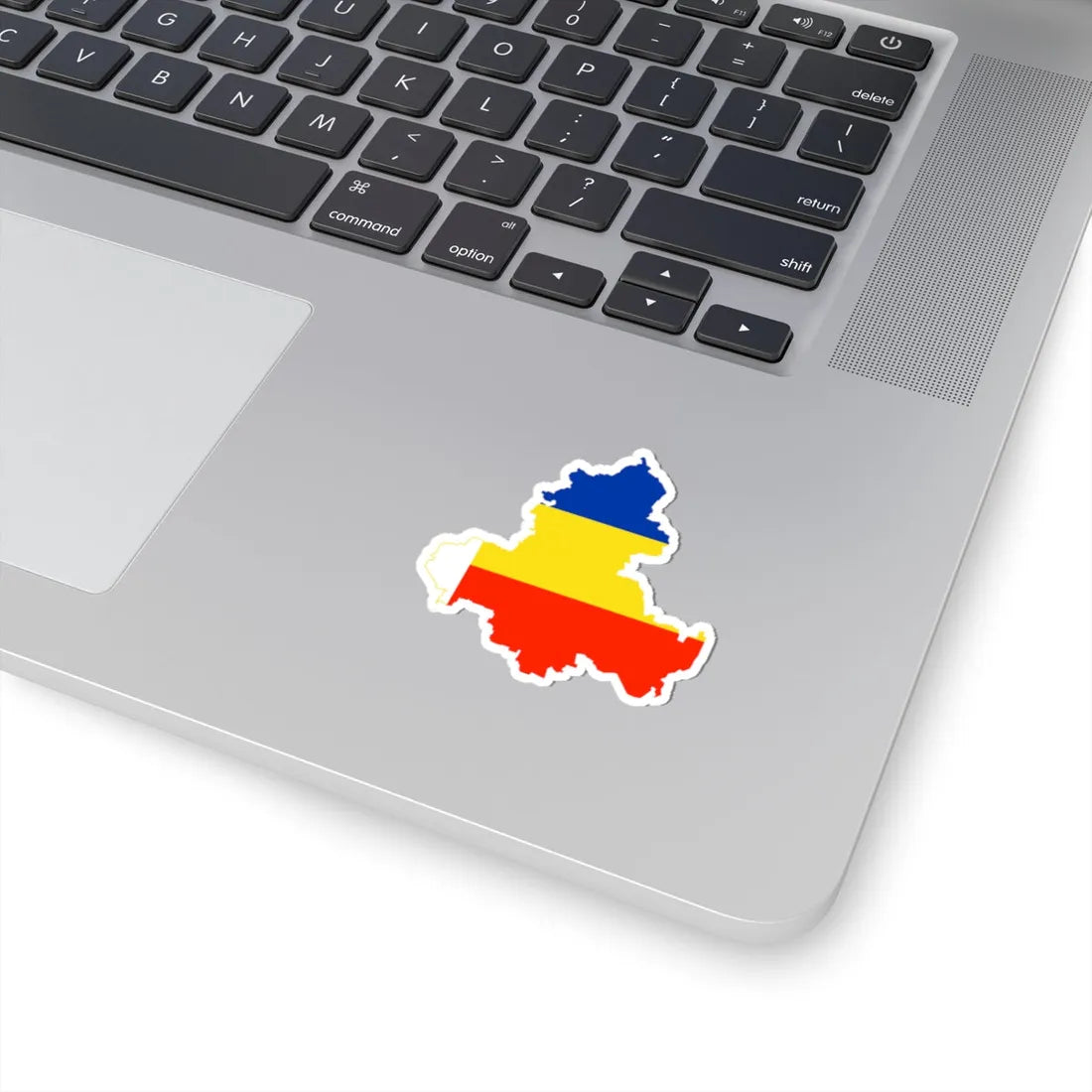 Flag-map of Rostov Oblast (Russia) STICKER Vinyl Kiss-Cut Decal - The Sticker Space