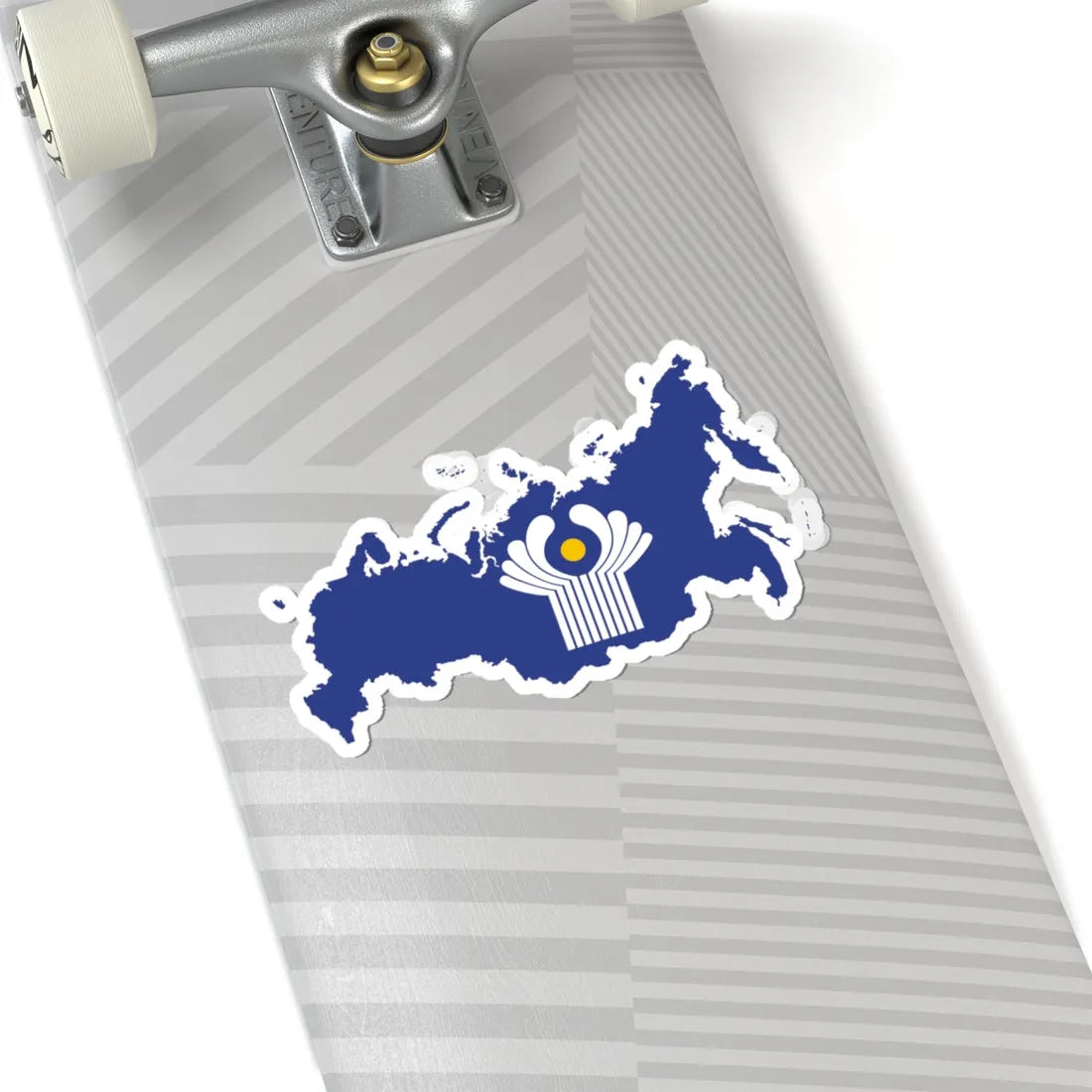Flag-map of Russia CIS (Russia) STICKER Vinyl Kiss-Cut Decal - The Sticker Space