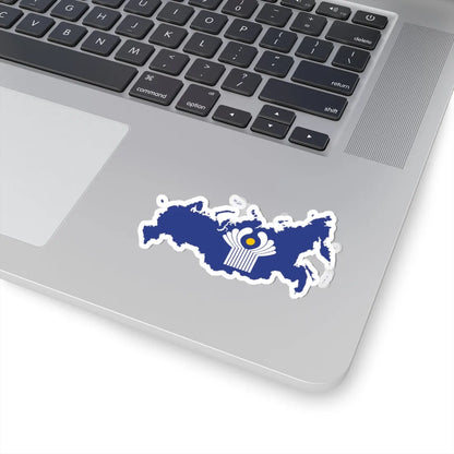 Flag-map of Russia CIS (Russia) STICKER Vinyl Kiss-Cut Decal - The Sticker Space