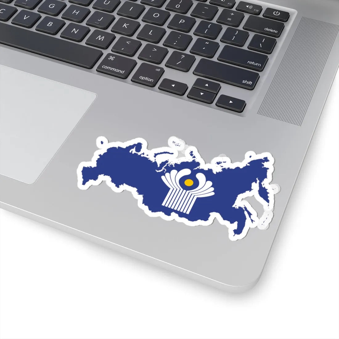 Flag-map of Russia CIS (Russia) STICKER Vinyl Kiss-Cut Decal - The Sticker Space