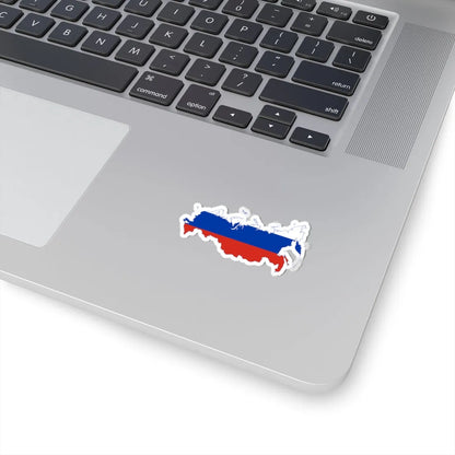 Flag map of Russia claims (Russia) STICKER Vinyl Kiss-Cut Decal - The Sticker Space
