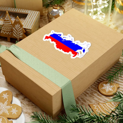 Flag-map of Russia-edit (Russia) STICKER Vinyl Kiss-Cut Decal - The Sticker Space