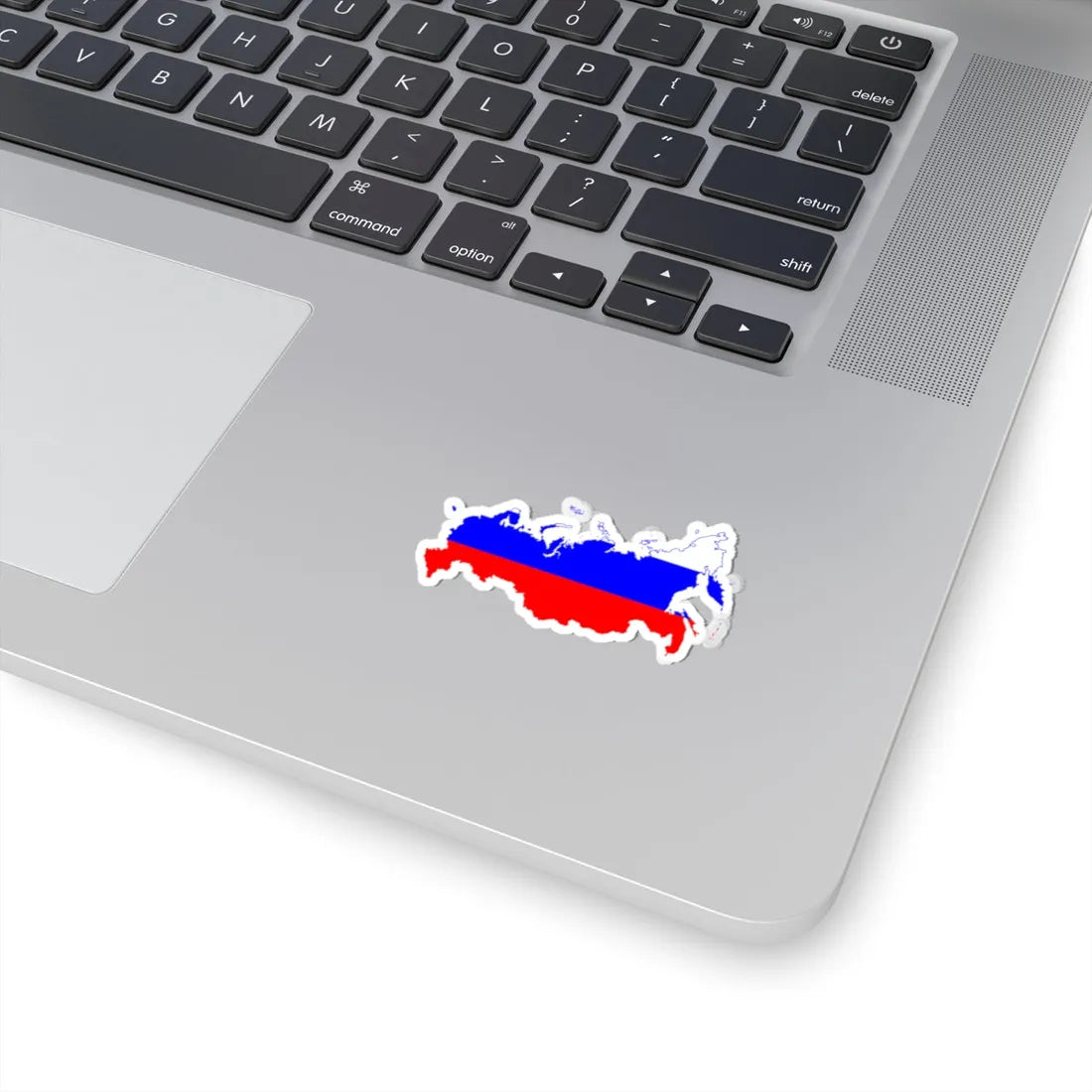 Flag-map of Russia-edit (Russia) STICKER Vinyl Kiss-Cut Decal - The Sticker Space
