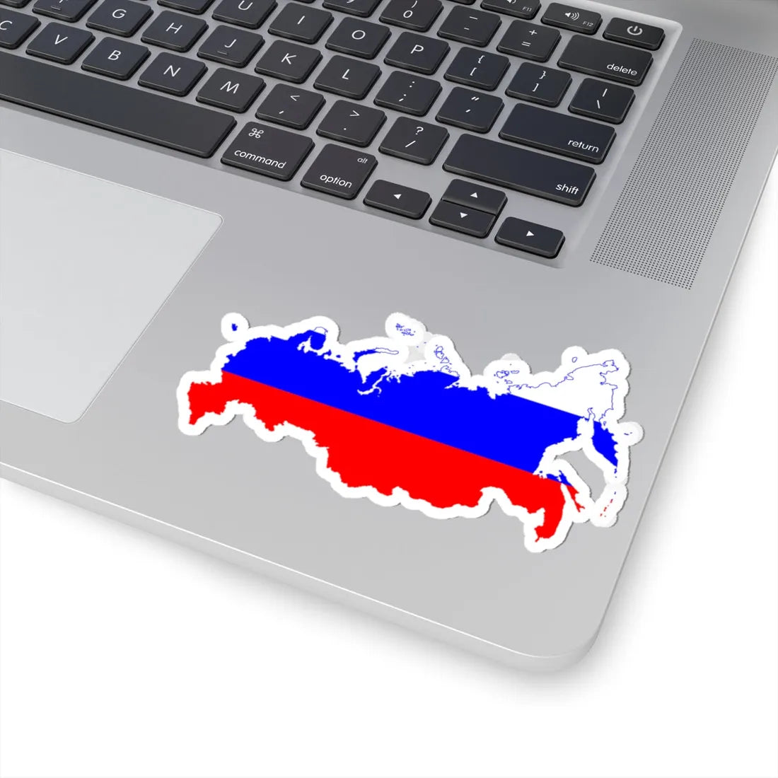 Flag-map of Russia-edit (Russia) STICKER Vinyl Kiss-Cut Decal - The Sticker Space
