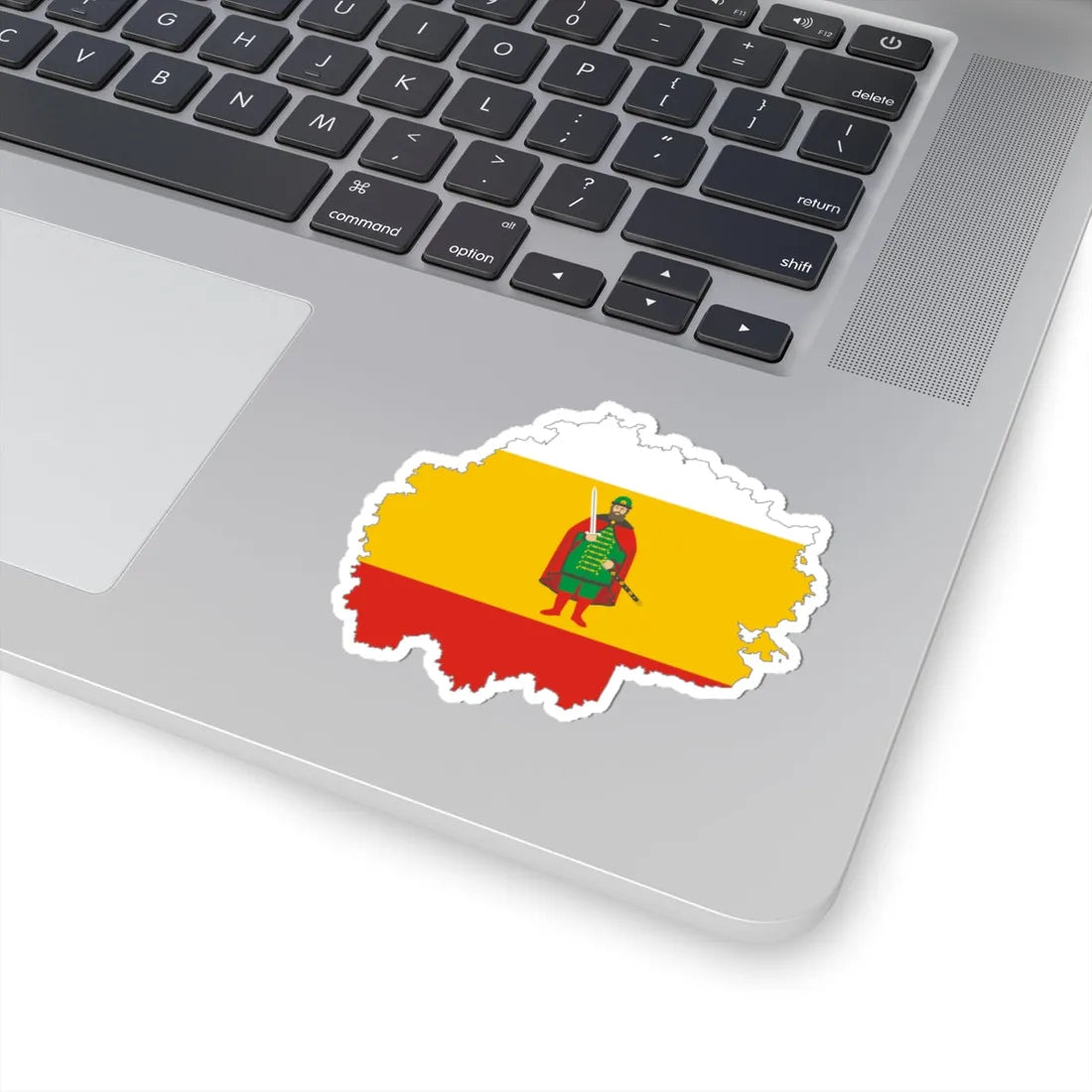 Flag map of Ryazan Oblast (Russia) STICKER Vinyl Kiss-Cut Decal - The Sticker Space