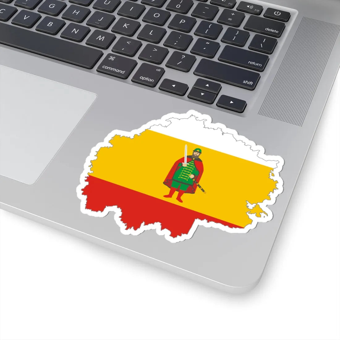 Flag map of Ryazan Oblast (Russia) STICKER Vinyl Kiss-Cut Decal - The Sticker Space