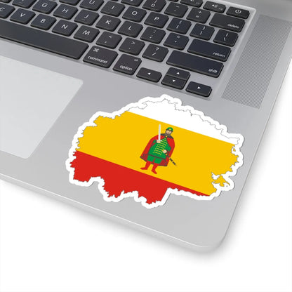 Flag map of Ryazan Oblast (Russia) STICKER Vinyl Kiss-Cut Decal - The Sticker Space