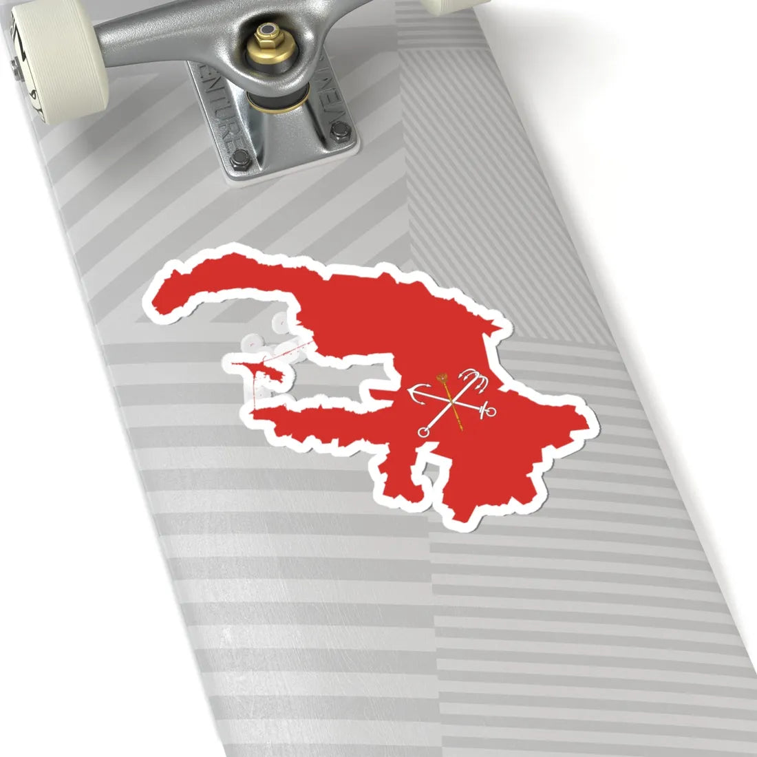 Flag-map of Saint Petersburg (Russia) STICKER Vinyl Kiss-Cut Decal - The Sticker Space