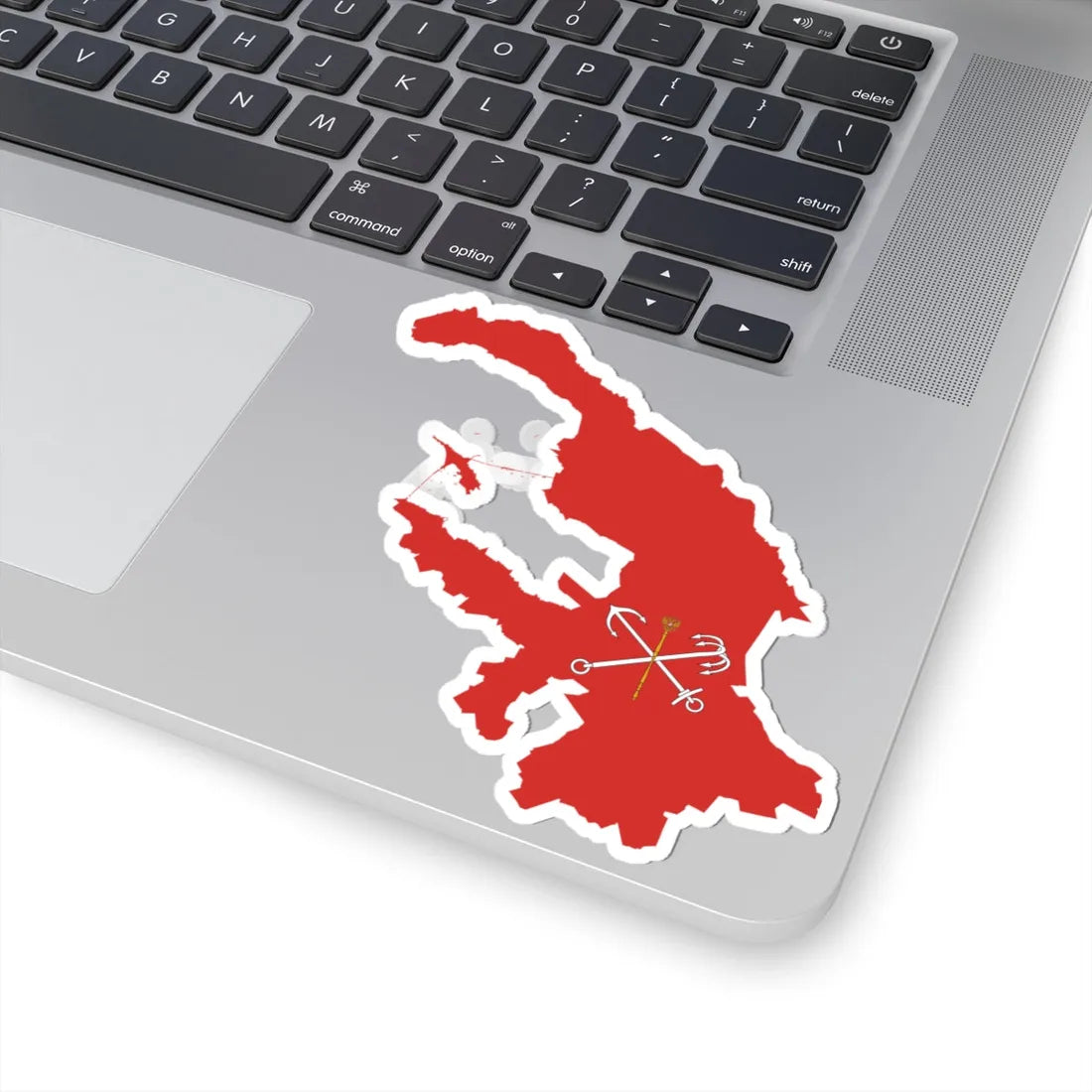 Flag-map of Saint Petersburg (Russia) STICKER Vinyl Kiss-Cut Decal - The Sticker Space
