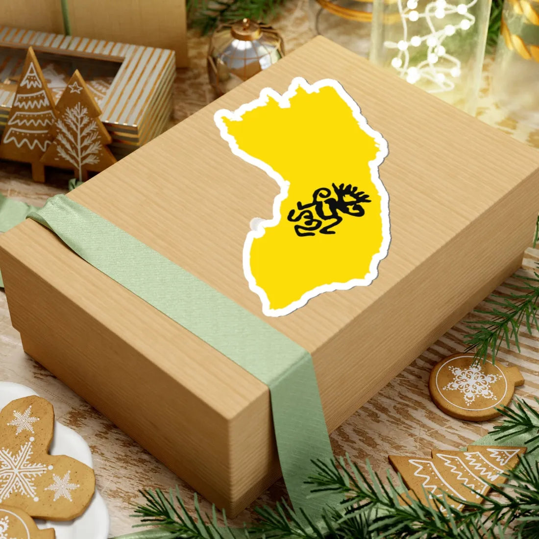 Flag map of Salento Variant (Italy) STICKER Vinyl Kiss-Cut Decal - The Sticker Space