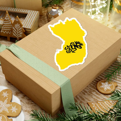 Flag map of Salento Variant (Italy) STICKER Vinyl Kiss-Cut Decal - The Sticker Space