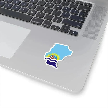 Flag-map of Santa Cruz Province (Argentina) STICKER Vinyl Kiss-Cut Decal - The Sticker Space
