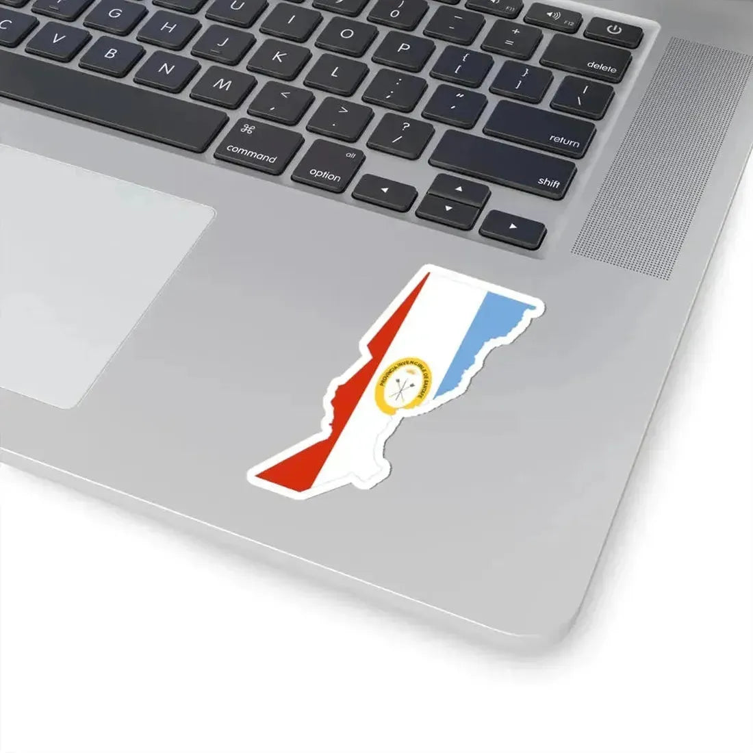 Flag-map of Santa Fe Province (Argentina) STICKER Vinyl Kiss-Cut Decal - The Sticker Space