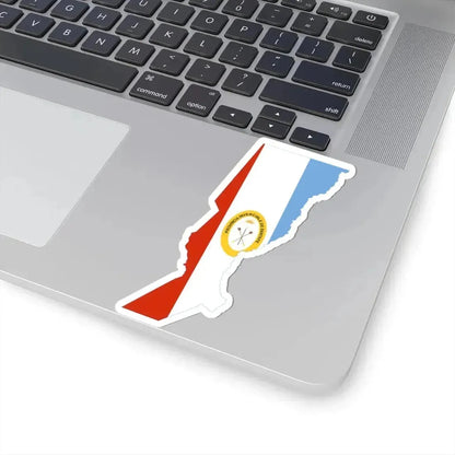 Flag-map of Santa Fe Province (Argentina) STICKER Vinyl Kiss-Cut Decal - The Sticker Space
