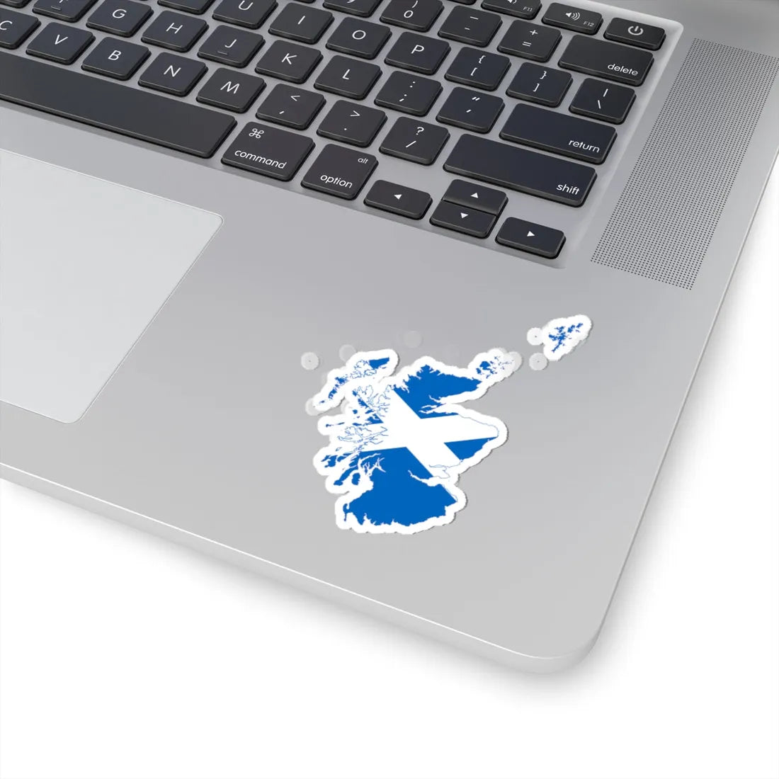 Flag map of Scotland (Scotland) STICKER Vinyl Kiss-Cut Decal - The Sticker Space