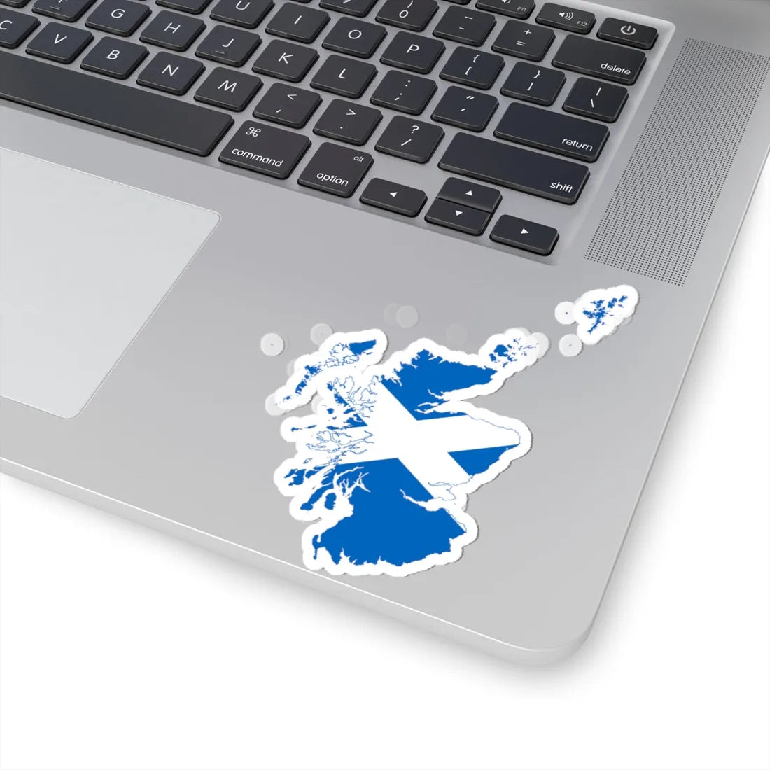 Flag map of Scotland (Scotland) STICKER Vinyl Kiss-Cut Decal - The Sticker Space