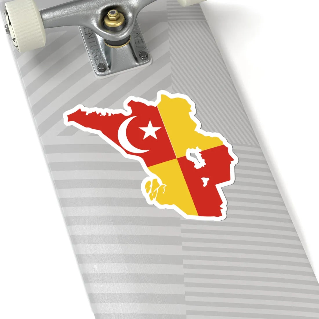 Flag map of Selangor (Malaysia) STICKER Vinyl Kiss-Cut Decal - The Sticker Space