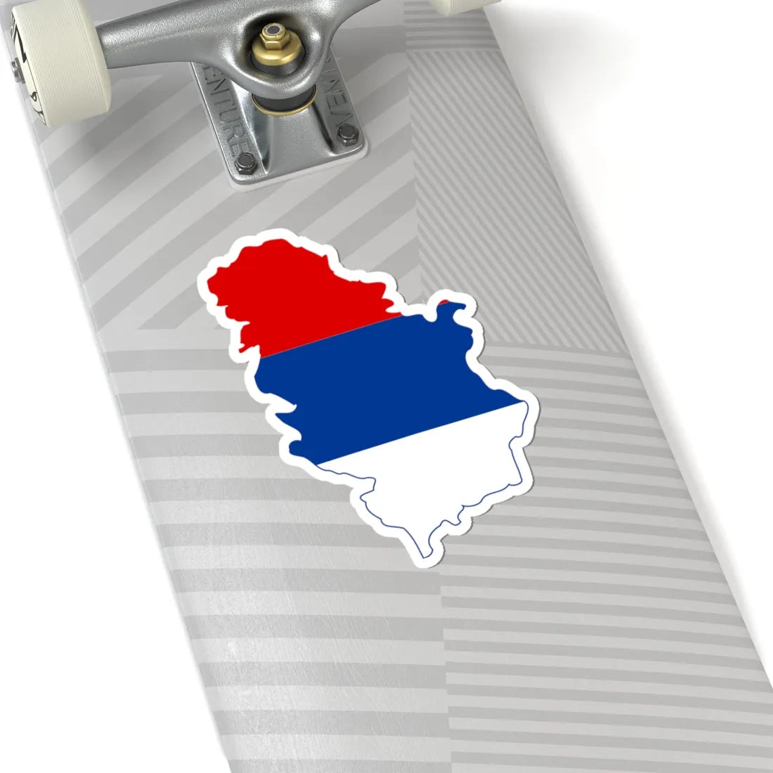 Flag map of Serbia 1992-2004 (Serbia) STICKER Vinyl Kiss-Cut Decal - The Sticker Space