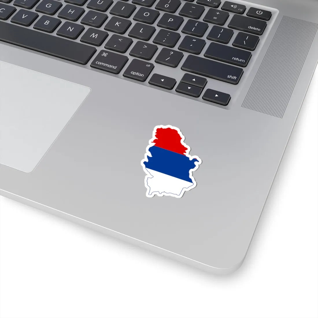 Flag map of Serbia 1992-2004 (Serbia) STICKER Vinyl Kiss-Cut Decal - The Sticker Space