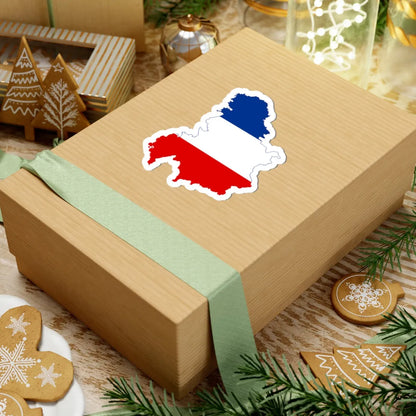 Flag map of Serbia and Montenegro 1992-2006 (Serbia) STICKER Vinyl Kiss-Cut Decal - The Sticker Space