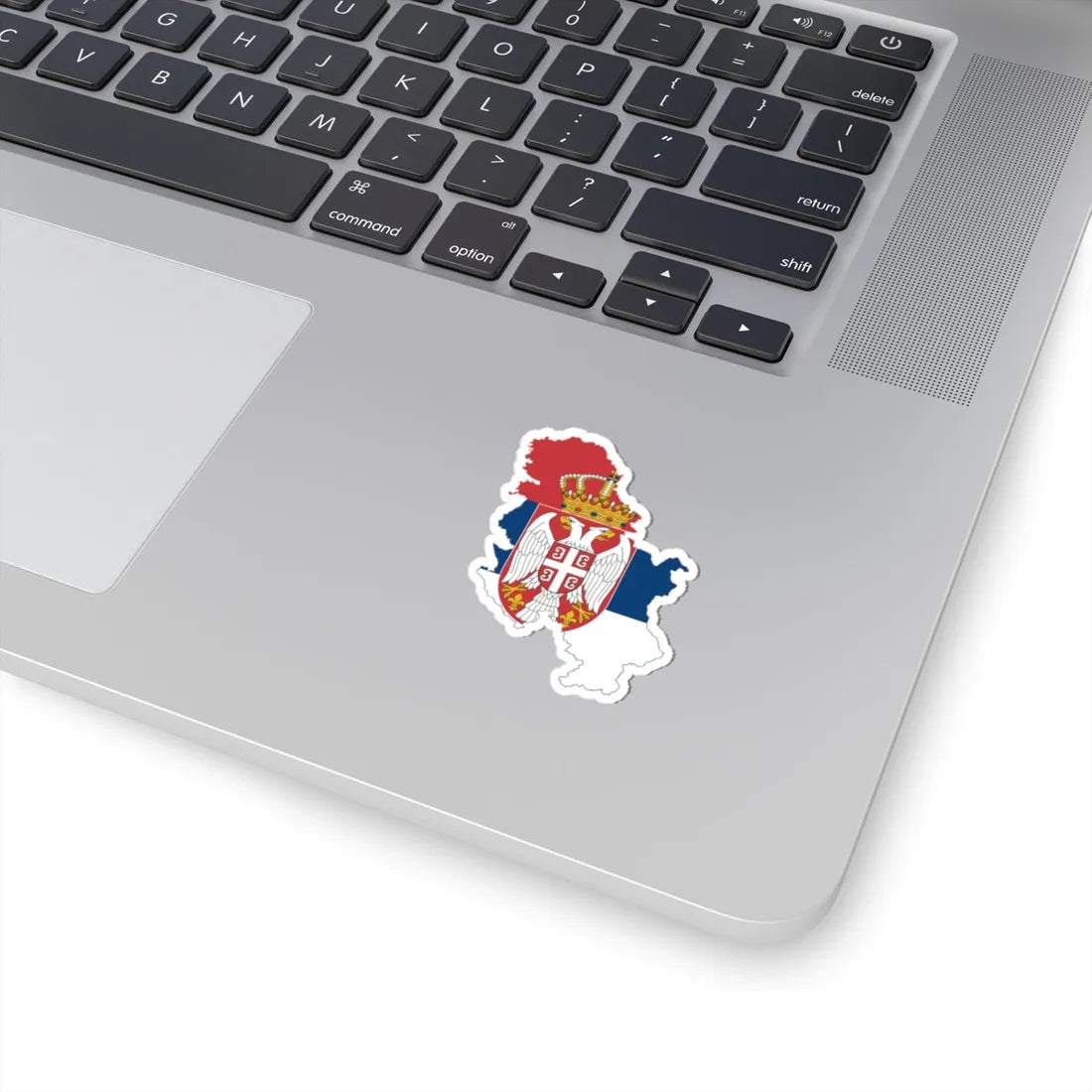 Flag map of Serbia without Kosovo (Serbia) STICKER Vinyl Kiss-Cut Decal - The Sticker Space