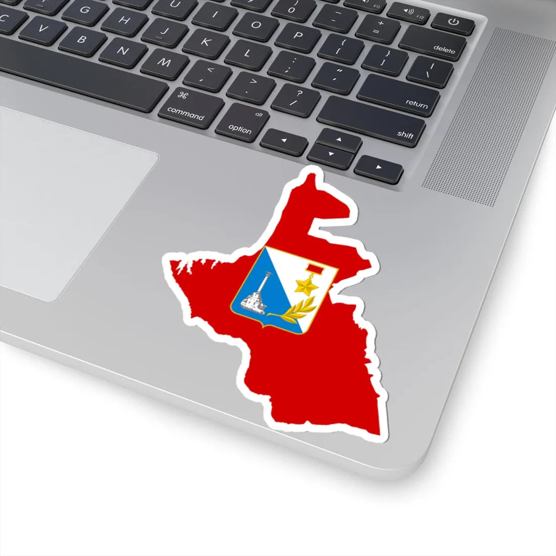 Flag-map of Sevastopol (Russia) STICKER Vinyl Kiss-Cut Decal - The Sticker Space