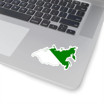 Flag map of Siberia (Russia) STICKER Vinyl Kiss-Cut Decal - The Sticker Space