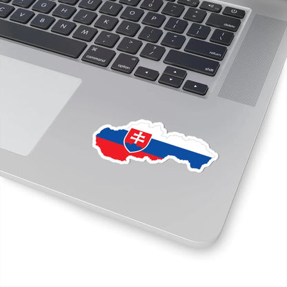 Flag Map Of Slovakia (Slovakia) STICKER Vinyl Kiss-Cut Decal - The Sticker Space
