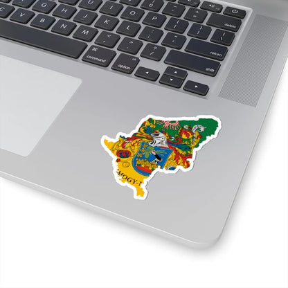 Flag-map of Somogy County (Hungary) STICKER Vinyl Kiss-Cut Decal - The Sticker Space