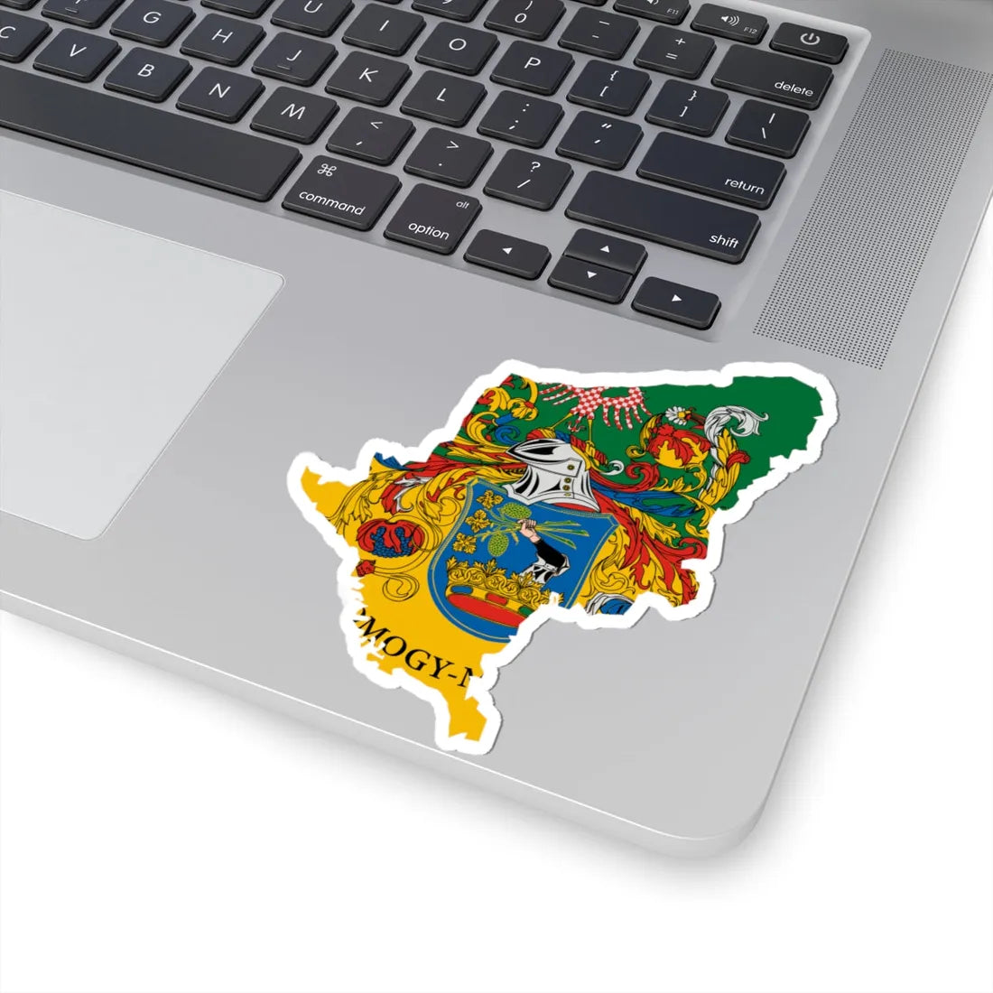 Flag-map of Somogy County (Hungary) STICKER Vinyl Kiss-Cut Decal - The Sticker Space