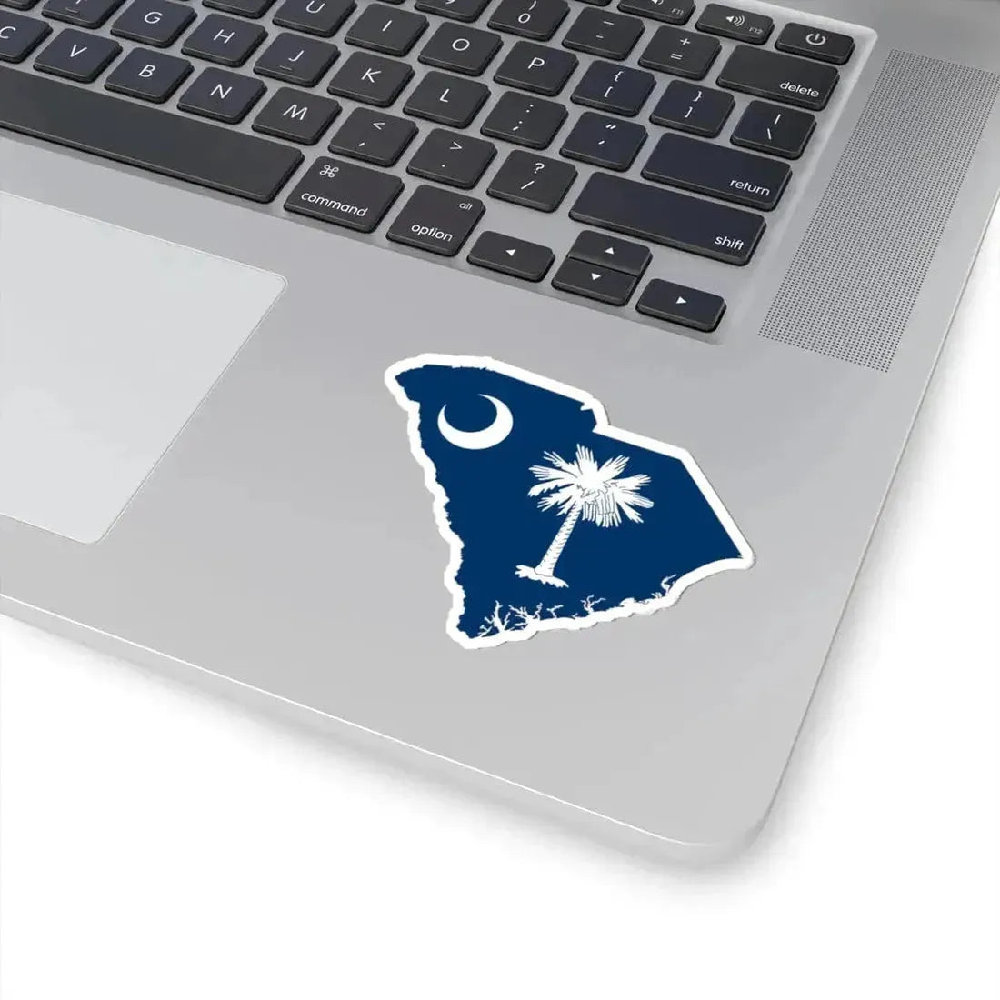 Flag-map of South Carolina (United States) STICKER Vinyl Kiss-Cut Decal - The Sticker Space