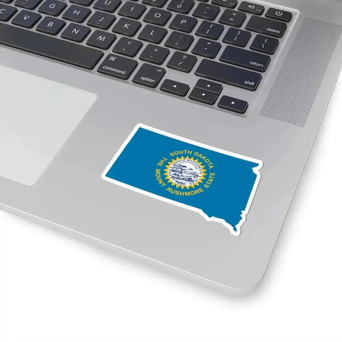 Flag-map of South Dakota (United States) STICKER Vinyl Kiss-Cut Decal - The Sticker Space