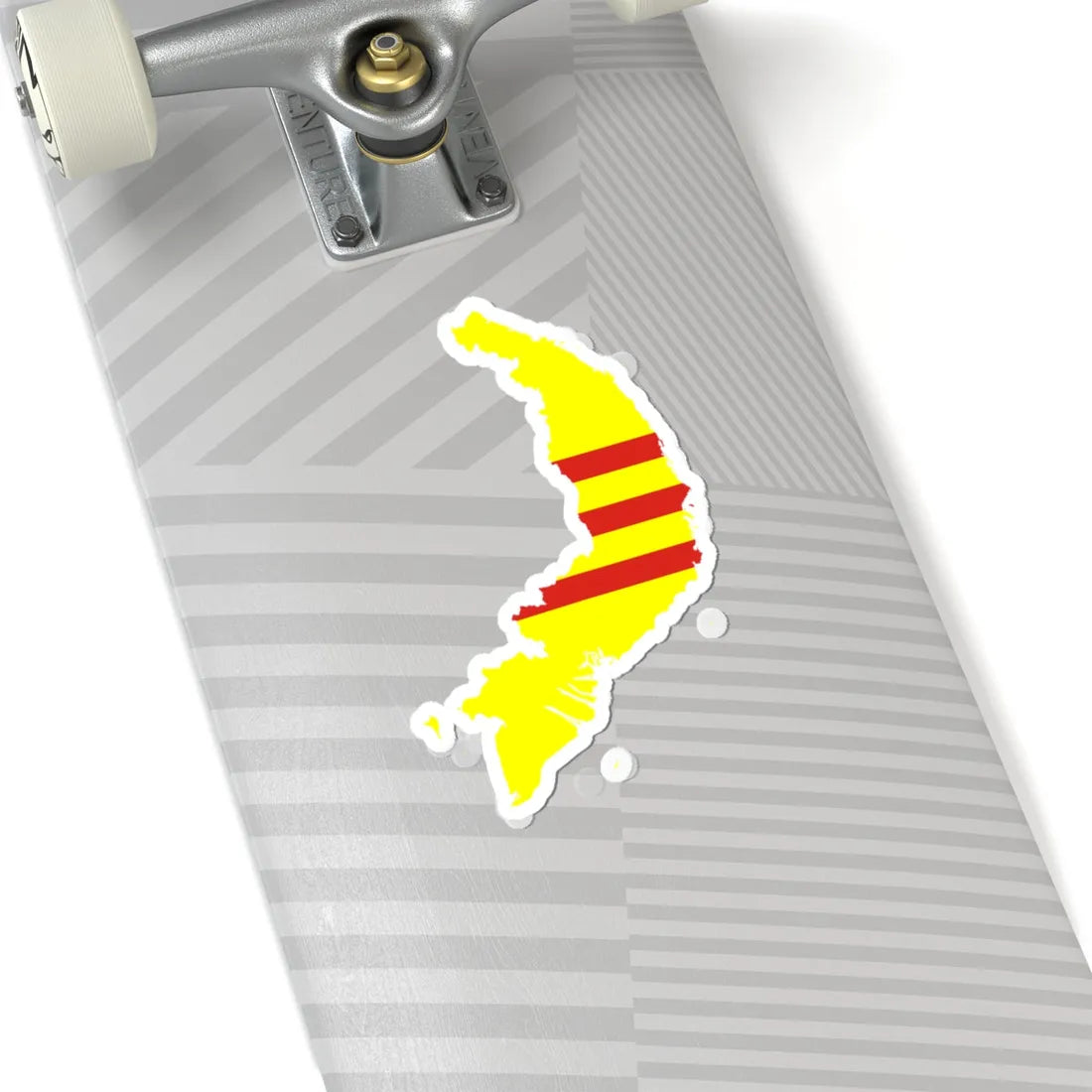 Flag-map of South Vietnam (Vietnam) STICKER Vinyl Kiss-Cut Decal - The Sticker Space